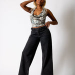 Kora Animal Print Cut Out Detail Top - Liquor n Poker