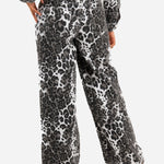 Leopard Print Wide Leg Jeans - Liquor n Poker
