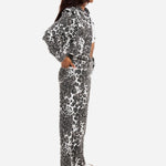 Leopard Print Wide Leg Jeans - Liquor n Poker