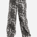 Leopard Print Wide Leg Jeans - Liquor n Poker