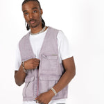 Lilac Denim Gilet Vest - Liquor n Poker