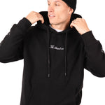 Liquor N Poker Black Rhinestone Embellished 'Blessed' Motif Hoodie - Liquor n Poker