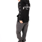 Liquor N Poker Black Rhinestone Embellished 'Blessed' Motif Hoodie - Liquor n Poker