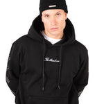 Liquor N Poker Black Rhinestone Embellished 'Blessed' Motif Hoodie - Liquor n Poker