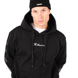 Liquor N Poker Black Rhinestone Embellished 'Blessed' Motif Hoodie - Liquor n Poker