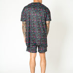 Liquor N Poker Graffiti Printed Black Shorts - Liquor n Poker