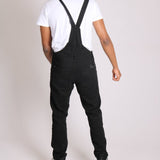 Liquor N Poker Louisiana Black Distressed Denim Dungarees - Liquor n Poker