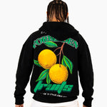 Liquor N Poker Oversized 'Forbidden Fruits' Back Printed Zip Up Hoodie - Liquor n Poker