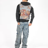 Liquor N Poker Oversized Hoodie Eternal Paradise Back Print Black - Liquor n Poker