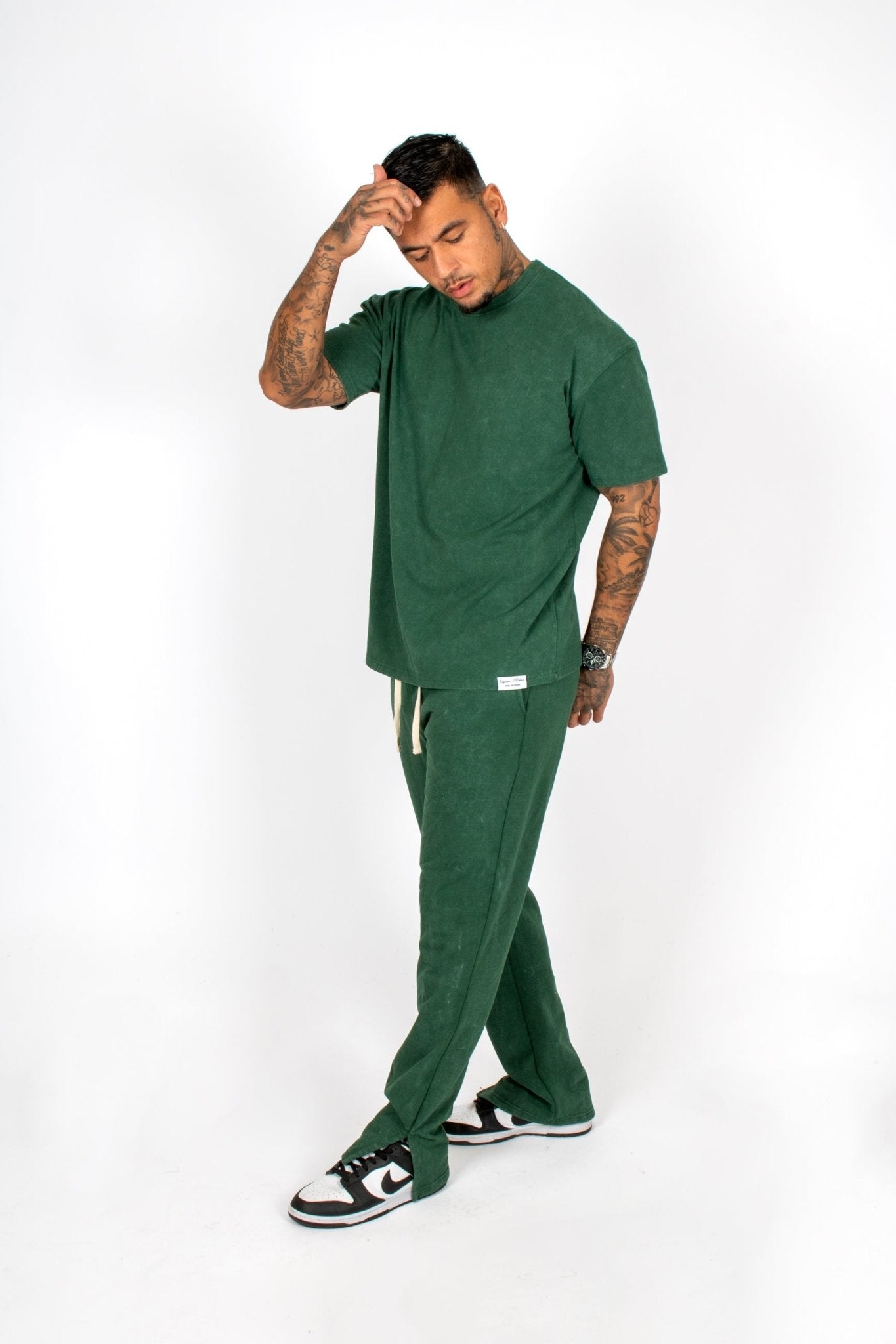 Liquor N Poker Premium Recycled Forest Acid Green Boxy T-Shirt - Liquor n Poker