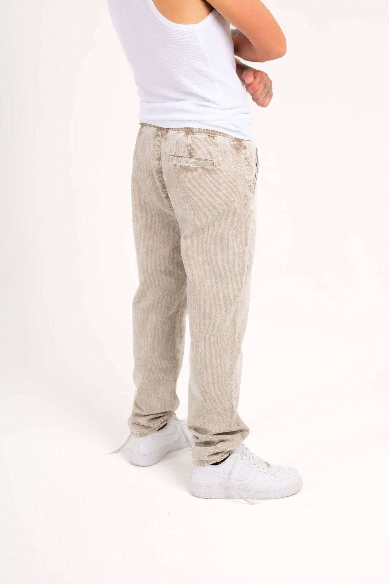 LNP ACID BEIGE CORDUROY STRAIGHT TROUSER - Liquor n Poker