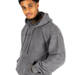 LNP Acid Grey Faded Text Hoodie - Liquor n Poker