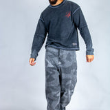 LNP baggy fit denim jeans in tonal camo - Liquor n Poker