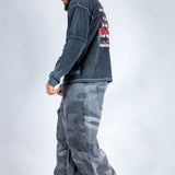 LNP baggy fit denim jeans in tonal camo - Liquor n Poker