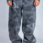 LNP baggy fit denim jeans in tonal camo - Liquor n Poker