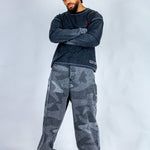 LNP baggy fit denim jeans in tonal camo - Liquor n Poker