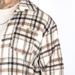 LNP BEIGE ZIP - UP FLANNEL SHIRT - Liquor n Poker