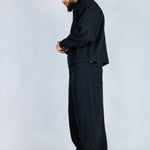 LNP black baggy textured jeans - Liquor n Poker