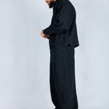 LNP black baggy textured jeans - Liquor n Poker