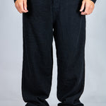 LNP black baggy textured jeans - Liquor n Poker