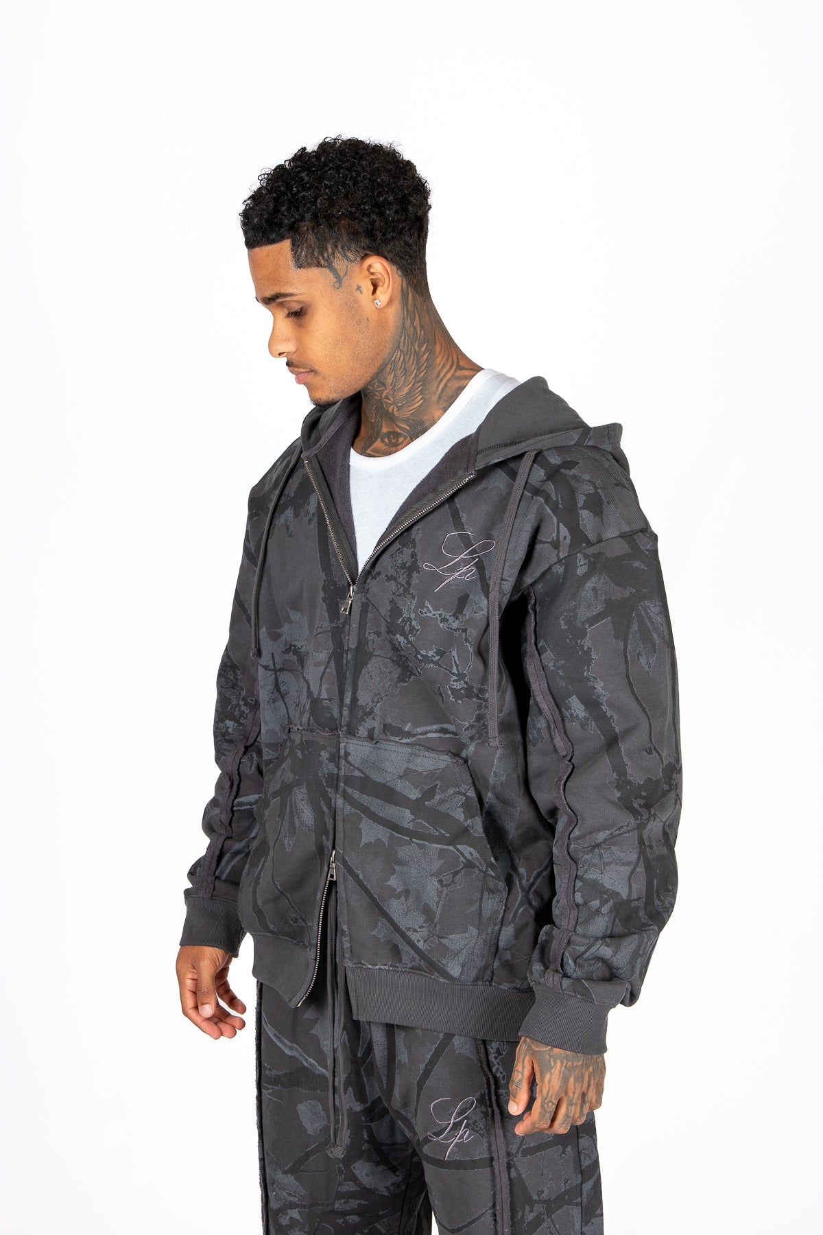 LNP Black Camo Zip Co - Ord - Liquor n Poker
