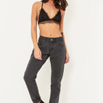 LNP BLACK MIDORI BOYFRIEND JEANS - Liquor n Poker
