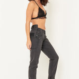 LNP BLACK MIDORI BOYFRIEND JEANS - Liquor n Poker