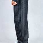 LNP black pinstripe relaxed baggy jean - Liquor n Poker