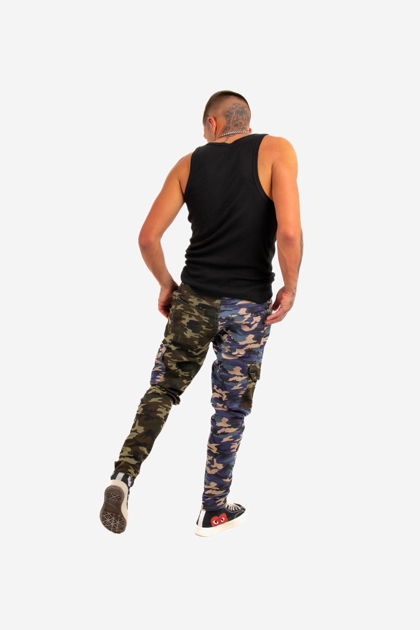 LNP Blue Green Split Fort Camo Cargo - Liquor n Poker