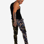 LNP Blue Green Split Fort Camo Cargo - Liquor n Poker