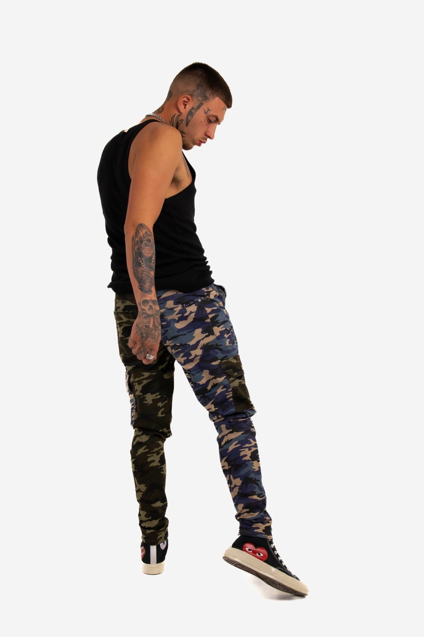 LNP Blue Green Split Fort Camo Cargo - Liquor n Poker