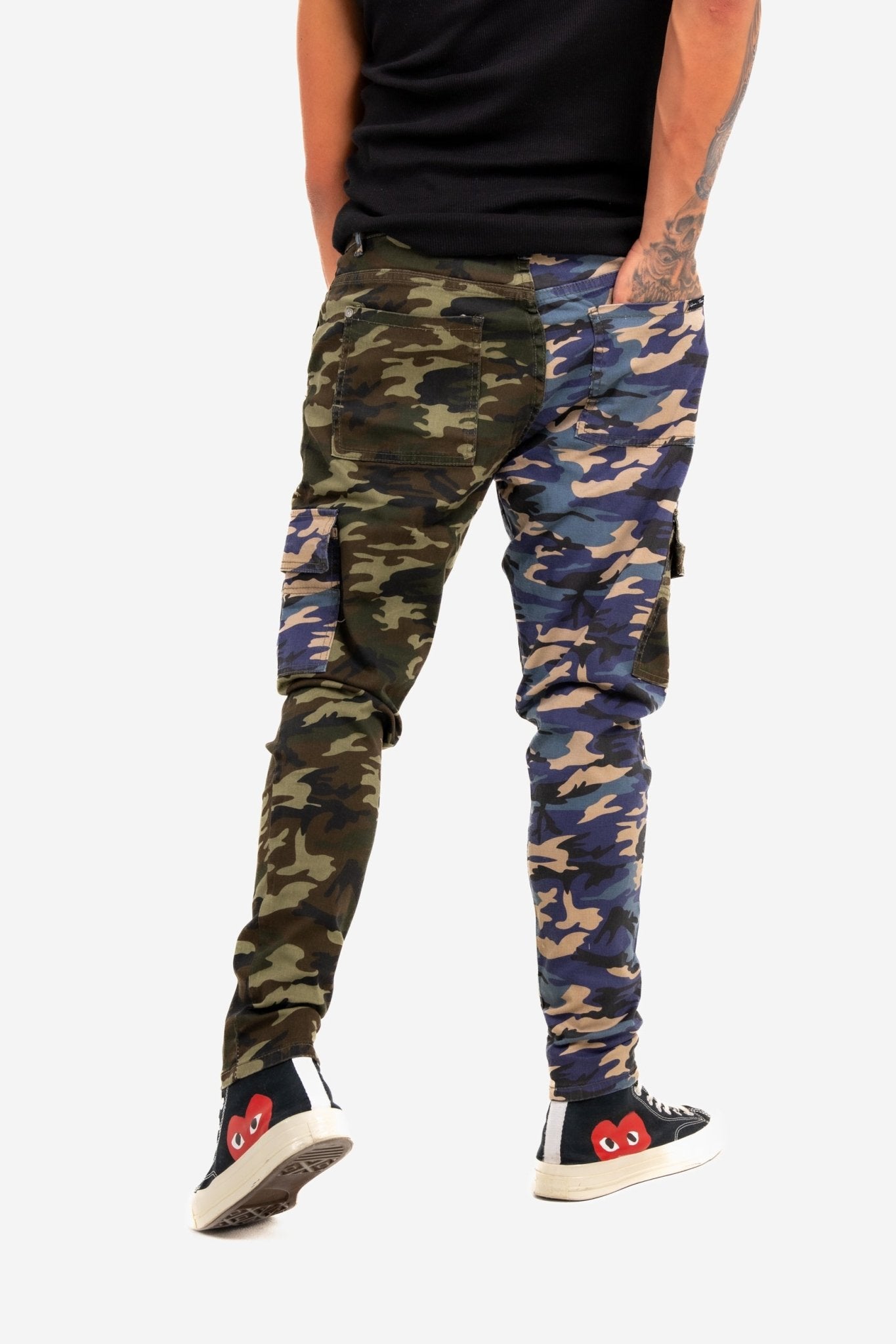 LNP Blue Green Split Fort Camo Cargo - Liquor n Poker