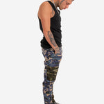 LNP Blue Green Split Fort Camo Cargo - Liquor n Poker