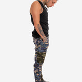 LNP Blue Green Split Fort Camo Cargo - Liquor n Poker
