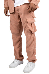 LNP BLUSH PINK CORDUROY UTILITY CARGO - Liquor n Poker