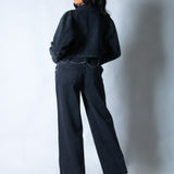 LNP boxy denim chain detail jacket - Liquor n Poker