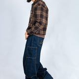 LNP brown boxy zip through shirt - Liquor n Poker