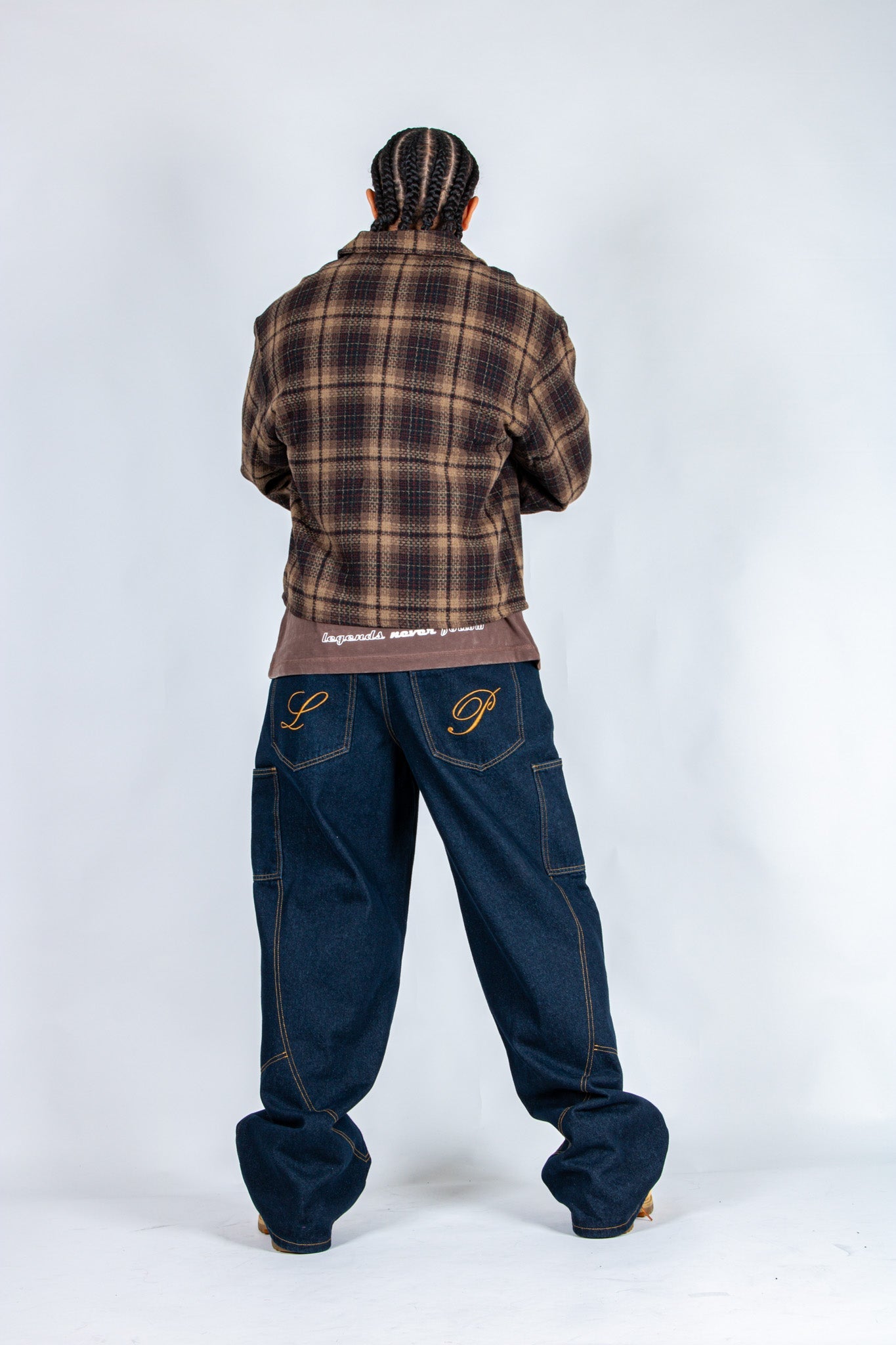 LNP brown boxy zip through shirt - Liquor n Poker