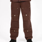 LNP BROWN DENIM CLASP CARGO - Liquor n Poker