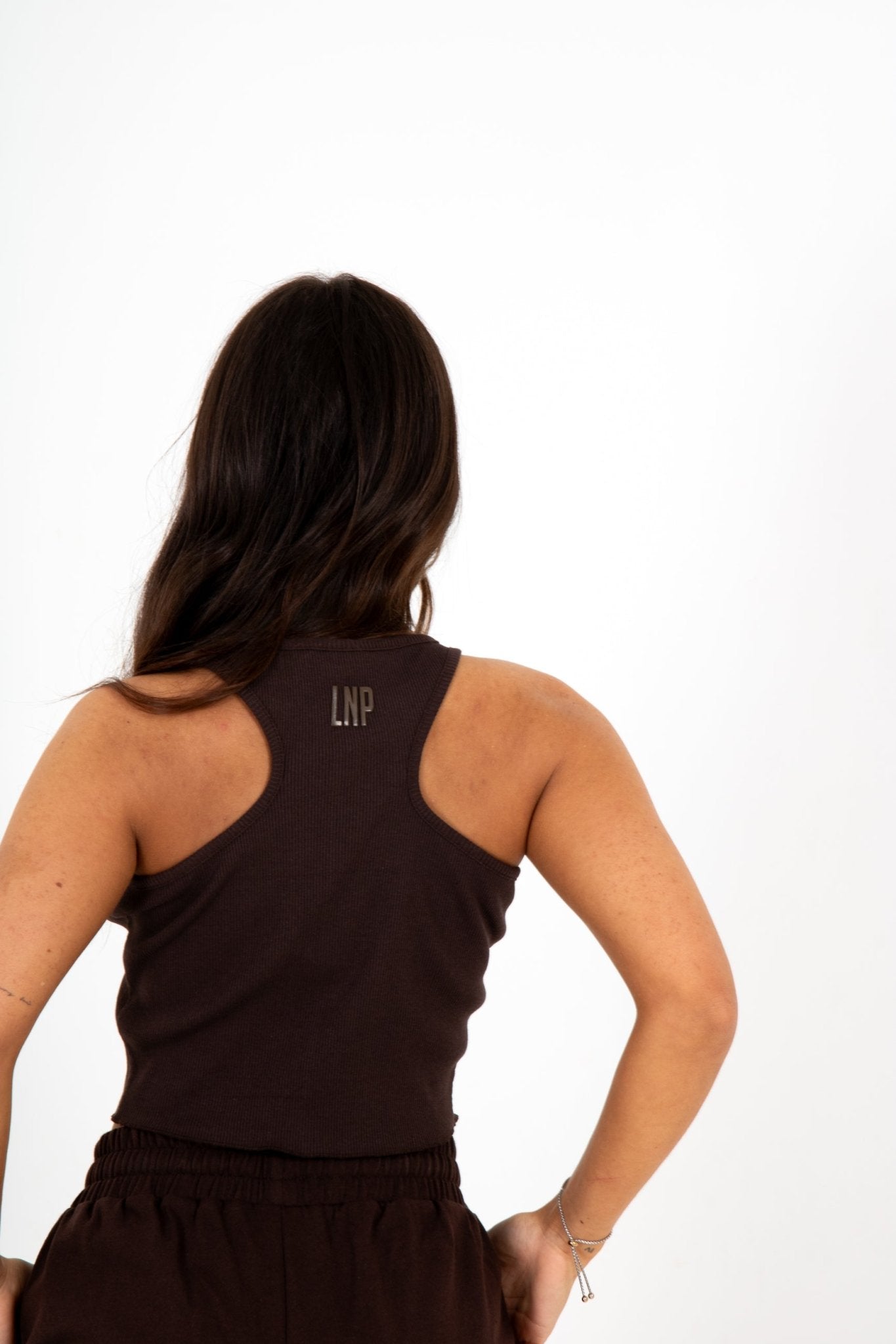 LNP BROWN RAW EDGE RIBBED RACER - Liquor n Poker