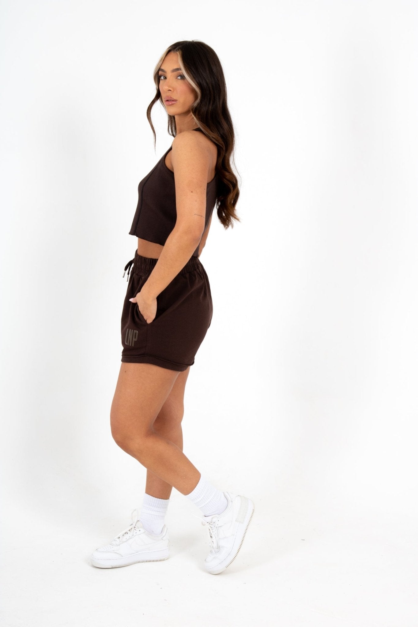 LNP BROWN RAW EDGE RIBBED RACER - Liquor n Poker