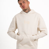 LNP CREAM RECYCLED REBEL HOODIE - Liquor n Poker