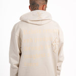 LNP CREAM RECYCLED REBEL HOODIE - Liquor n Poker