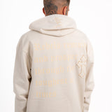 LNP CREAM RECYCLED REBEL HOODIE - Liquor n Poker