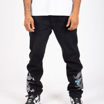 LNP DRAGON EMBROIDERED STRAIGHT LEG JEANS - Liquor n Poker