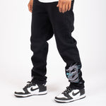 LNP DRAGON EMBROIDERED STRAIGHT LEG JEANS - Liquor n Poker