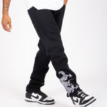 LNP DRAGON EMBROIDERED STRAIGHT LEG JEANS - Liquor n Poker