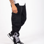 LNP DRAGON EMBROIDERED STRAIGHT LEG JEANS - Liquor n Poker