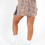 LNP DUSKY PINK UTILITY MINI SKIRT - Liquor n Poker