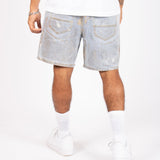 LNP Faded Stonewash Metallic Shorts - Liquor n Poker